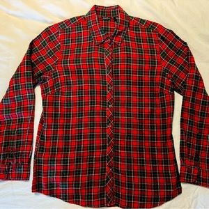 Women’s Eddie Bauer Red Plaid Shirt
